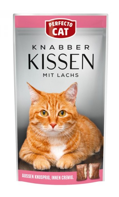 Подушечки Perfecto для котів, з лососем, 50 грам